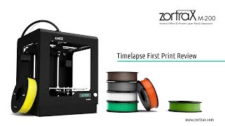 Zortrax M200 3D printer  Time Lapse [upl. by Cromwell]