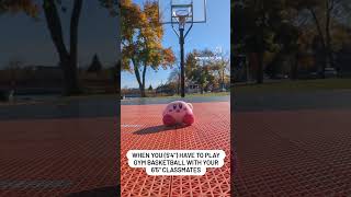 Short Kirby Basketball Meme 😇 kirby basketball meme lol lmao shortbasketball cute plushie [upl. by Avuha]