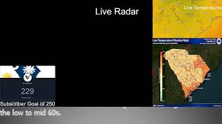 Live Forecast and Radar for 9162024 for South Carolina [upl. by Ahsi]