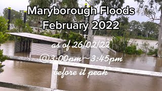 Maryborough Floods 2022 Mary River Major Flood Warning February 2022 Queens Park Underwater again [upl. by Aggy699]