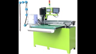 YFM103YRCAIS Auto ultrasonic robot hand close end zipper cutting machine with camera inspection [upl. by Tattan302]