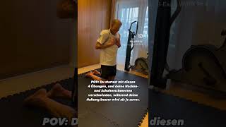 Schmerzen im Nacken oder den Schultern Probiere das 👍 exercise exercises homeworkout health [upl. by Dreddy]