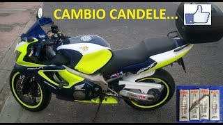 cambio candele Honda cbr 600f 2002 [upl. by Sansone154]