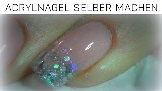 ACRYLNÄGEL SELBER MACHEN  Acrylic Nail Tutorial [upl. by Cristian961]