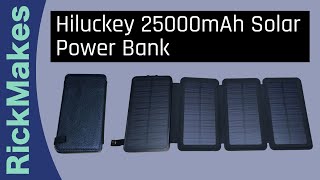 Hiluckey 25000mAh Solar Power Bank [upl. by Ettenav]