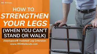 Strengthen Your Legs When You Cant Stand  Exercises for MS [upl. by Chaille851]