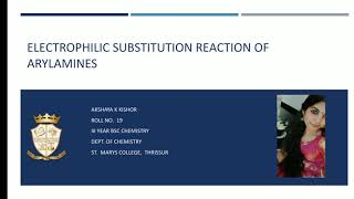 Reactions of Arylamines [upl. by Trixy979]