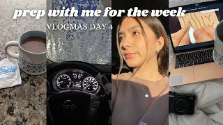 prep wme for the week ☕️ vlogmas [upl. by Winshell]