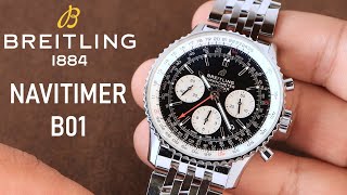 Breitling Navitimer Chronograph B01 43mm  A Closeup look for the Breitling Icon [upl. by Montague]