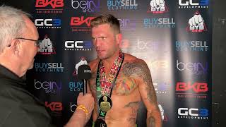 Lorawnt T Nelson  Post Fight Interview at BYB18  Police Gazette International Cup [upl. by Hashum]