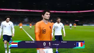 NEDERLAND FINDING SCORE VS FRA  PES 21 GAMEPLAY [upl. by Stearns]