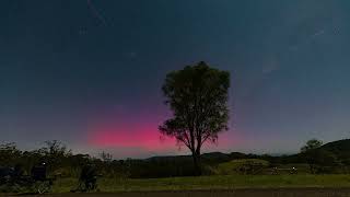 Aurora 11th October 2024 from near Kyogle NSW Australia [upl. by Samuela]