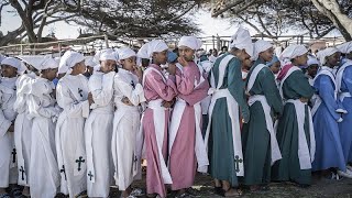 Unique celebration of Epiphany with water colour and prayer in Ethiopia [upl. by Ellierim]