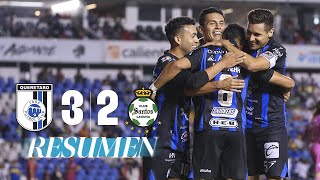 QUERÉTARO 32 SANTOS J17  FERIA de GOLES en el Corregidora [upl. by Ahsihat218]