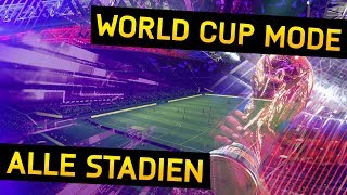 Alle neuen Stadien im FIFA 18 WM Modus  FIFA 18 World Cup Modus Stadion [upl. by Enilauqcaj]