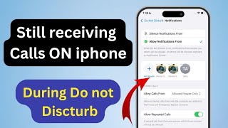 still receiving calls on iphone during do not disturb mode is ON  ho to fix [upl. by Aicillyhp]