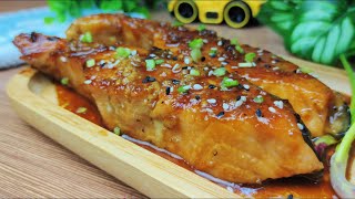 teriyaki salmon  Easy and delicious recipe [upl. by Katina]