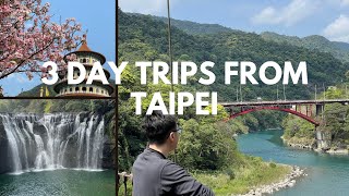 Taipei Taiwan Travel 3 Day Trips 🇹🇼  Jiufen amp Shifen in one day Wulai Tamsui amp Cherry Blossoms [upl. by Saraann]