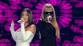 Elettra Lamborghini con Myss Keta  Non Succederà Più SANREMO 2020 LIVE AUDIO  FOTOS  VIDEOS [upl. by Neelie337]