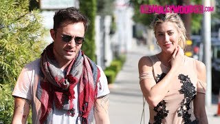 Ed Westwick amp Jessica Serfaty Have Lunch Together At Gracias Madre In West Hollywood 2118 [upl. by Fredrika112]