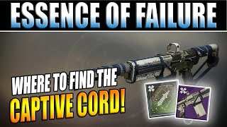 Destiny 2 Shadowkeep  How To Complete Essence of Failure  Captive Cord Location Guide [upl. by Chance]