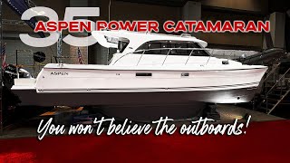 Catamaran with DualSized Outboards The Ultimate Power Play [upl. by Regan394]