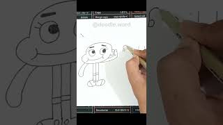 HOW TO DRAW  gumball drawing [upl. by Nekial385]