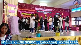 ST PIUS X HIGH SCHOOL RAMNAGAR HYDERABAD FAREWELL PARTY CELEBRATIONS 2023  24 [upl. by Hoffarth]