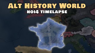 Alternate History World  HOI4 Timelapse [upl. by Esinahs396]