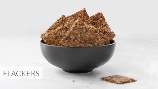 FLACKERS  1Ingredient Flaxseed Crackers [upl. by Fai]