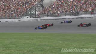 Dallara IR01 cars at Michigan on iRacing [upl. by Calista]