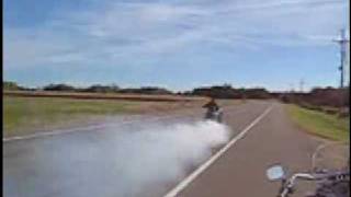 Boss Hoss 110 mph burnout [upl. by Lewert946]