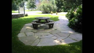 Bluestone Patio Designs Dry Laid Thermaled Patio Design Pattern Landscape Pavers Design Ideas [upl. by Brenk]