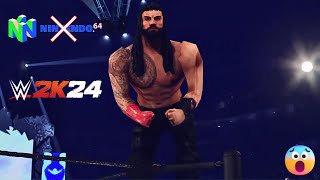 Roman Reigns Entrance PS2 Style quotDemasteredquot  WWE 2K24  4k [upl. by Margaretta150]