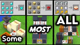 3 Easy Auto Crafters to make EVERY Minecraft item [upl. by Magnusson]