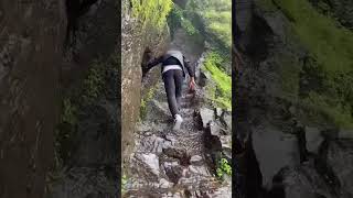 trekking waterfall nature travel fort hariharfort viralvideo trekkingvlogs tourism [upl. by Eicnan40]