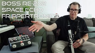 Boss RE202 Space Echo Frippertronics With Roland Aerophone AE20 Wind Synth [upl. by Merwin]