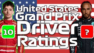 My Driver Ratings For The 2024 United States GP [upl. by Tnerual]