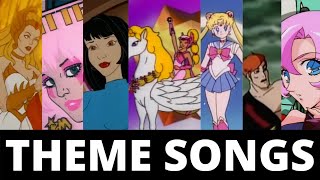 SheRa  Jem and the Holograms  Sailor Moon  Sky Dancers  Utena  80s 90s Theme Song Music  Intro [upl. by Dorkus]