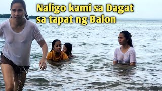 Samahan nyo kami maligo sa dagat sa tapat ng balon  Maligo kahit malamig 🥶 [upl. by Atirehc]