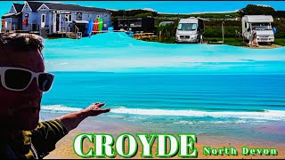 CROYDE North Devon Ocean View Campsite Motorhome Adventure Surf Coast [upl. by Htesil]