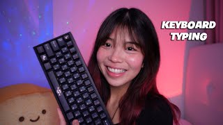 Keyboard typing ASMR for sleep relaxation and studying [upl. by Eniamsaj]