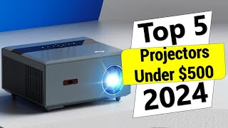 ✅The 5 Best Projectors Under 500 in 2024 [upl. by Apthorp915]