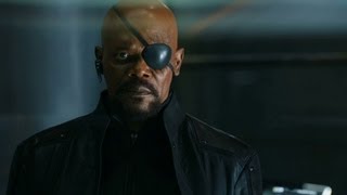 Sam Jackson Rocks a Muthafin Eye Patch in The Avengers [upl. by Ahsimal]