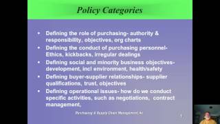 Ch 3 Purchasing Policy and Procedures [upl. by Losiram806]