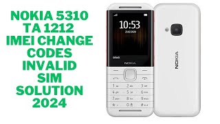 Nokia 5310 TA 1212 Imei Change CodeSim Registrar Failed Solution [upl. by Eirovi318]