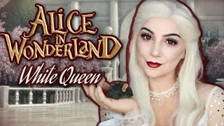 White Queen Makeup Tutorial【Tim Burtons Alice in Wonderland】 Halloween 2022  Madalyn Cline [upl. by Ellga]