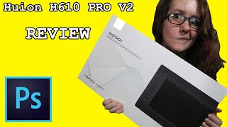 Huion H610 Pro V2 Drawing Tablet Review [upl. by Ahsed]