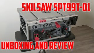 SkilSaw Table Saw SPT99T01 UNBOXING AND REVIEW [upl. by Sirahs685]