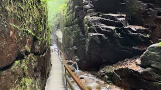 Flume Gorge Franconia Notch State Park New Hampshire USA [upl. by Ursulette88]